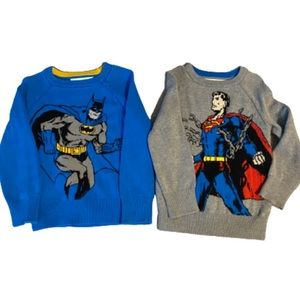 Batman and Superman sweaters